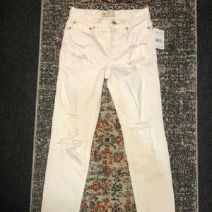 Free People Skinny Jeans 24 Ankle Ripped $128